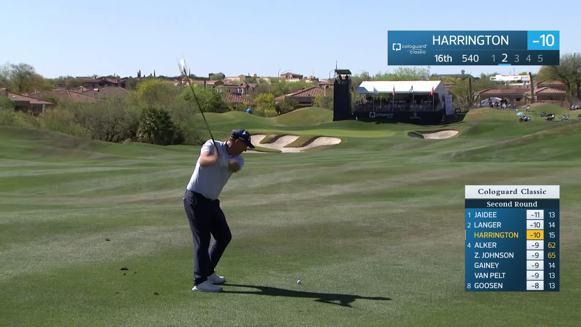 Padraig Harrington makes birdie on No. 16 at Cologuard Classic