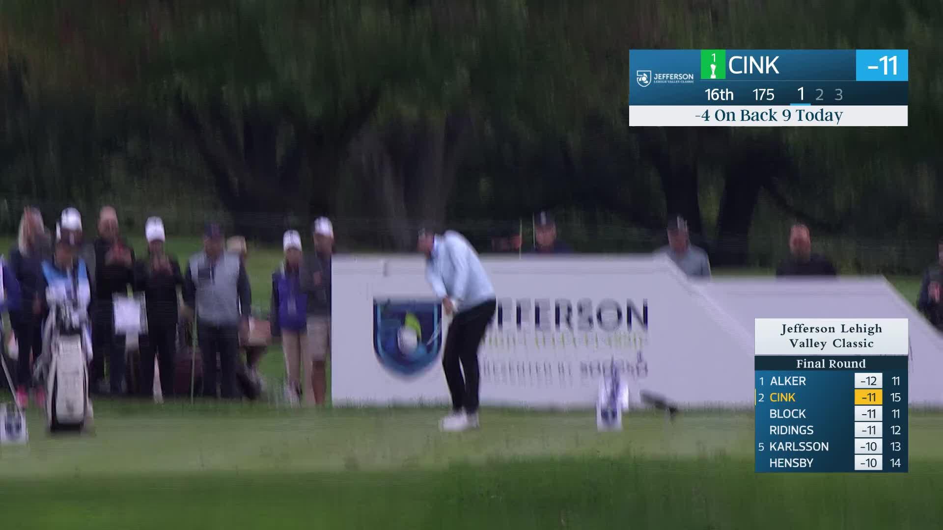 Stewart Cink makes birdie on No. 16 at Jefferson Lehigh Valley Classic