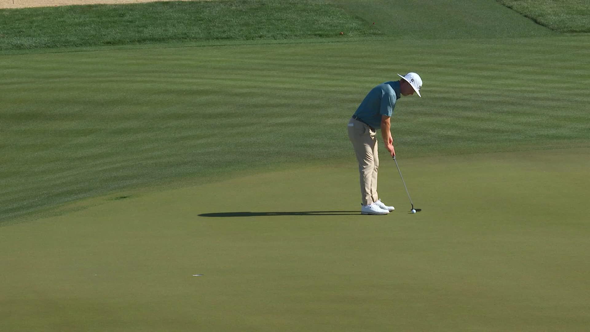 Joe Highsmith sinks 21-foot birdie putt on No. 12 at WM Phoenix Open
