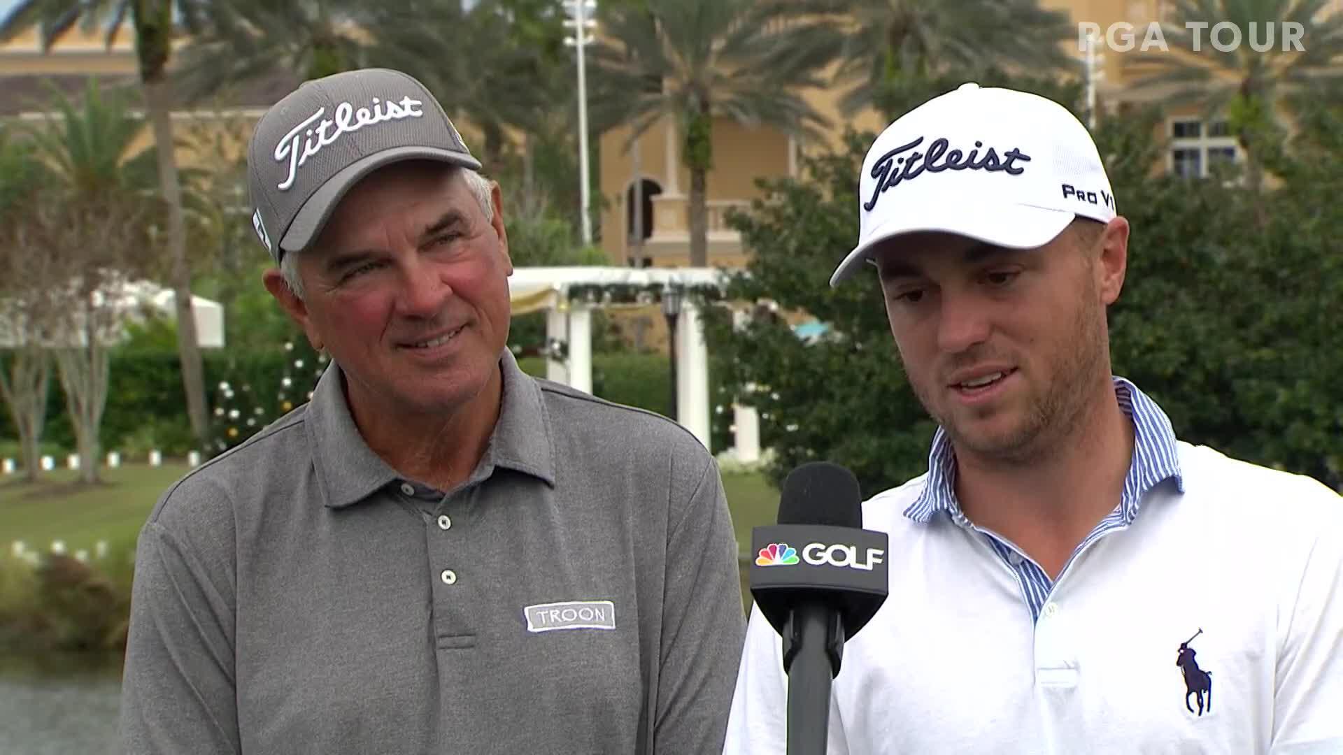 Mike & Justin Thomas' interview after winning PNC Championship