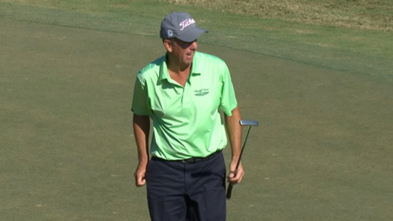 Doug Garwood controls the lead at the SAS Championship