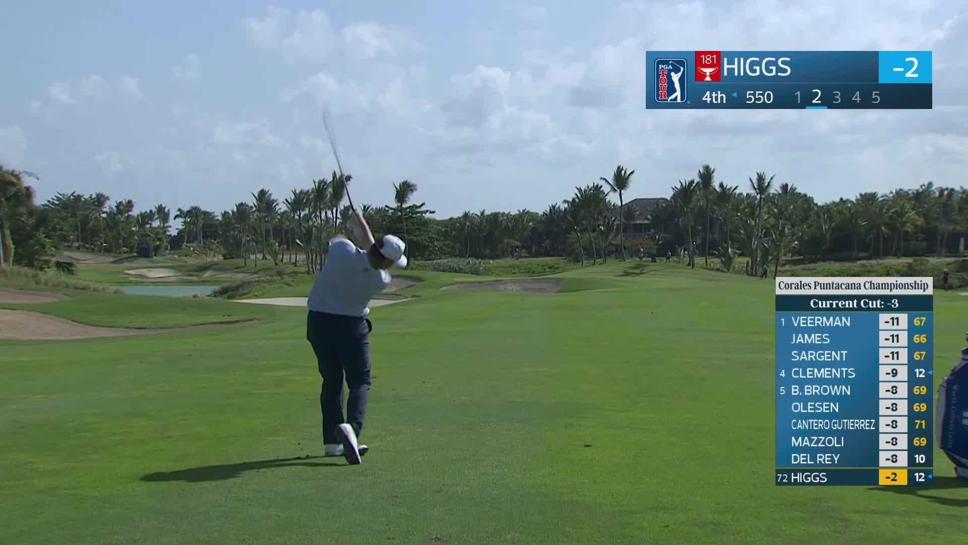 Harry Higgs reaches par-5 No. 4 in two, makes birdie at Corales Puntacana