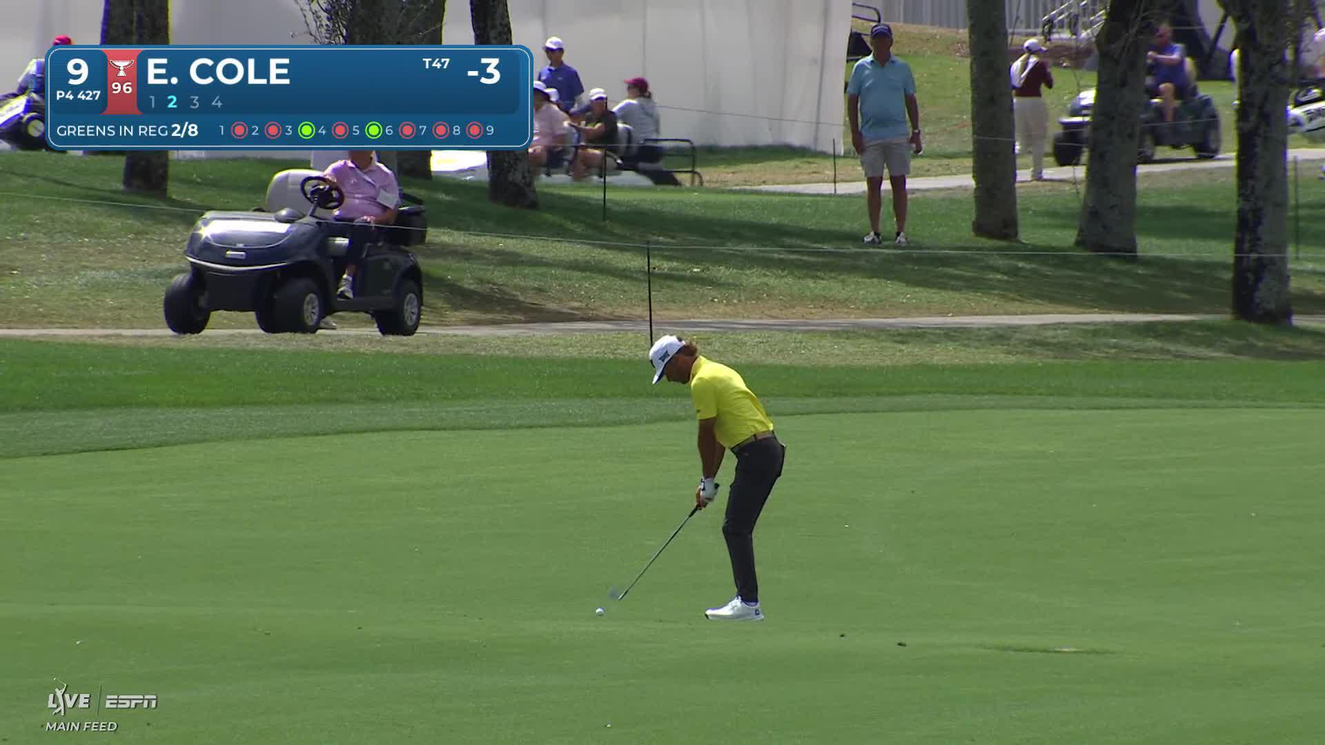 Eric Cole hits 164-yard approach to 18 feet, sets up birdie on No. 9 at Cognizant Classic