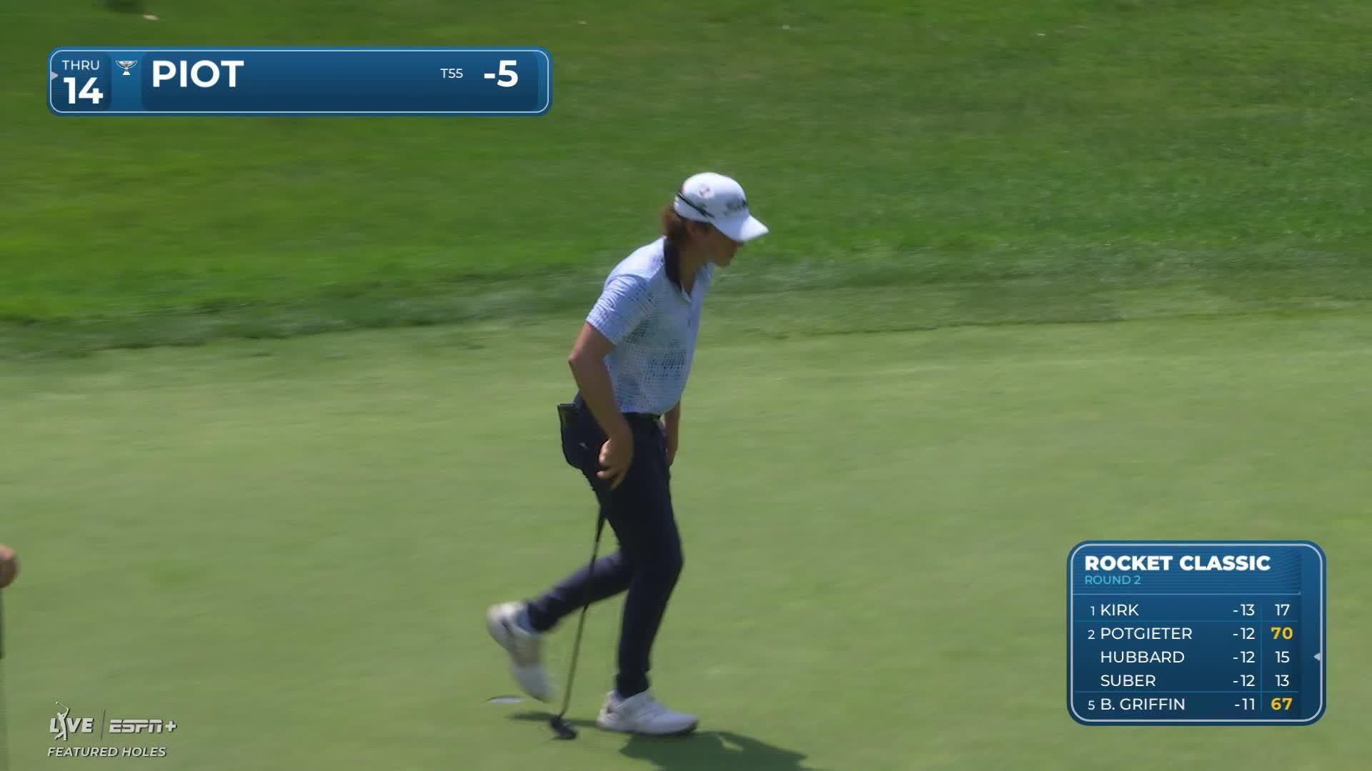 James Piot makes birdie on No. 5 at Rocket Classic