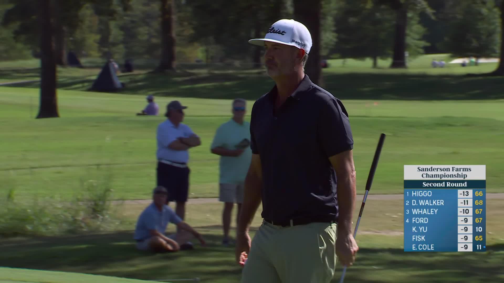 Scott Piercy sinks birdie putt at Sanderson Farms