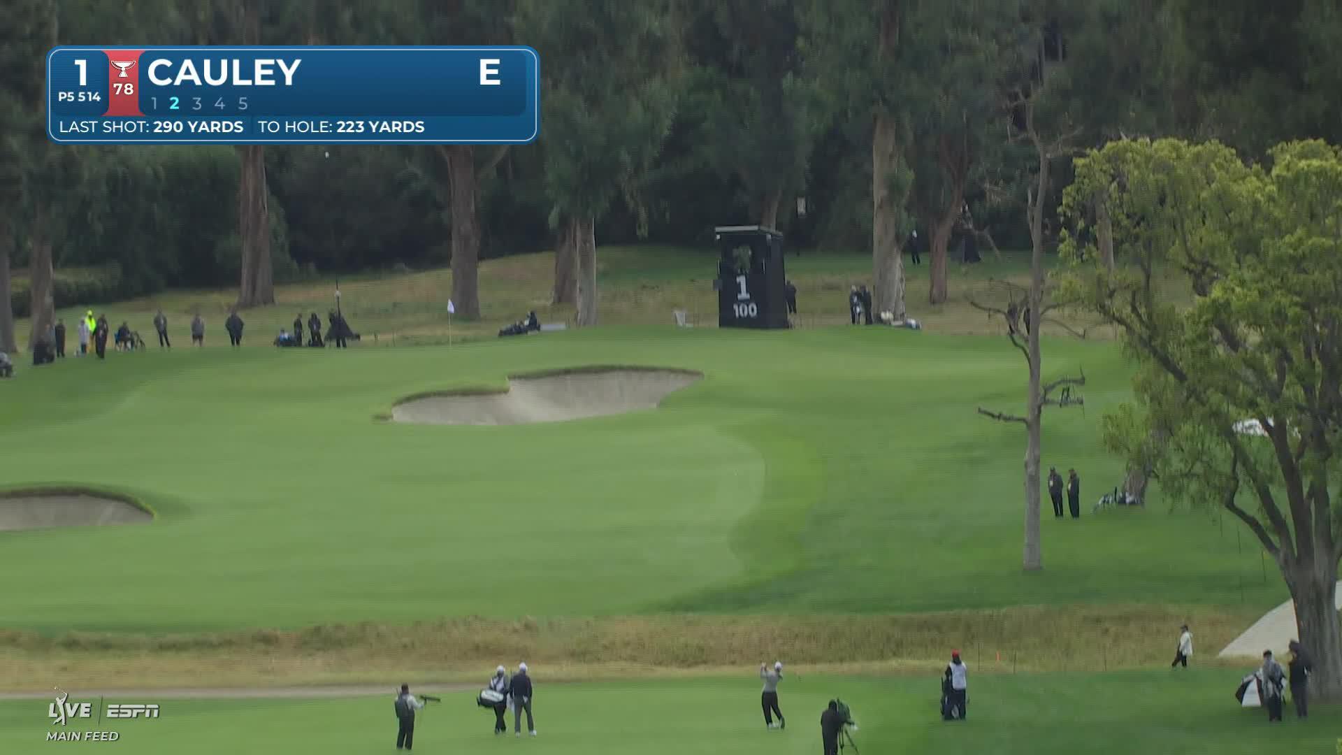 Bud Cauley sinks 13-foot birdie putt on No. 1 at The Genesis