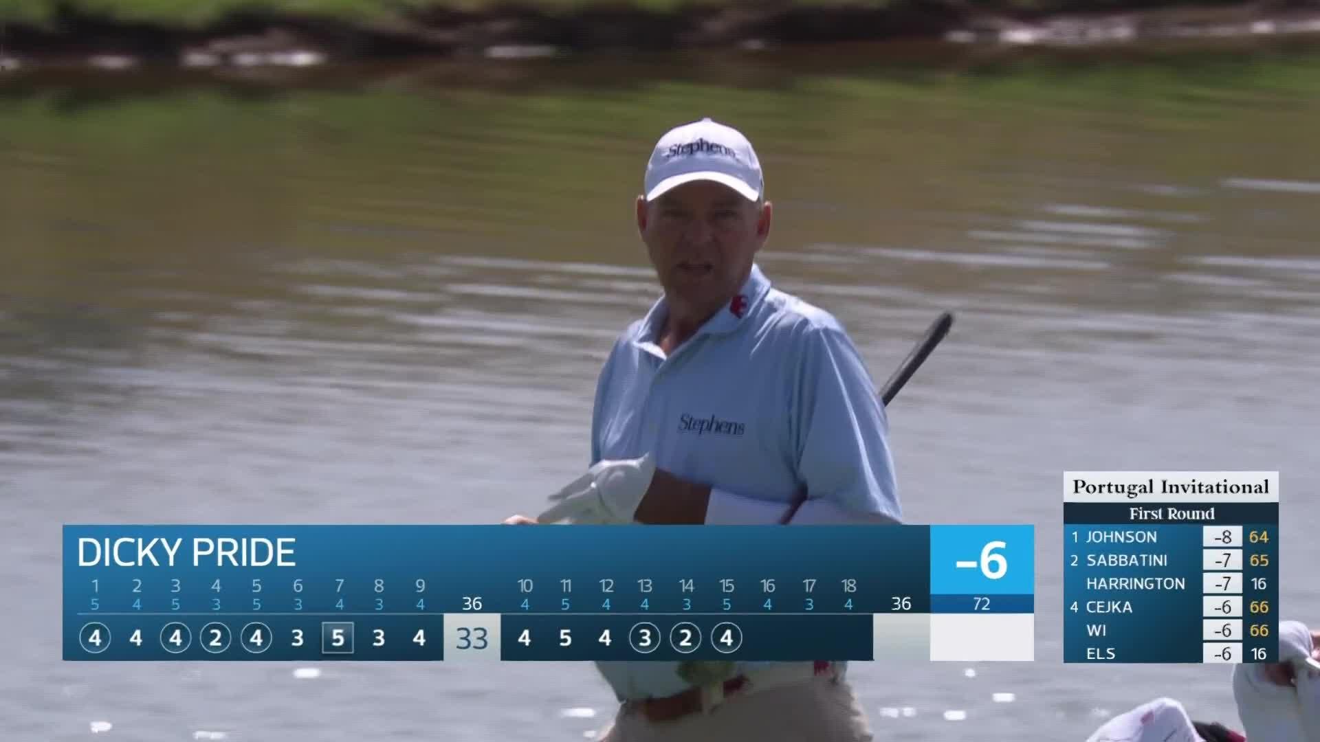 Dicky Pride makes birdie on No. 15 at Portugal Invitational