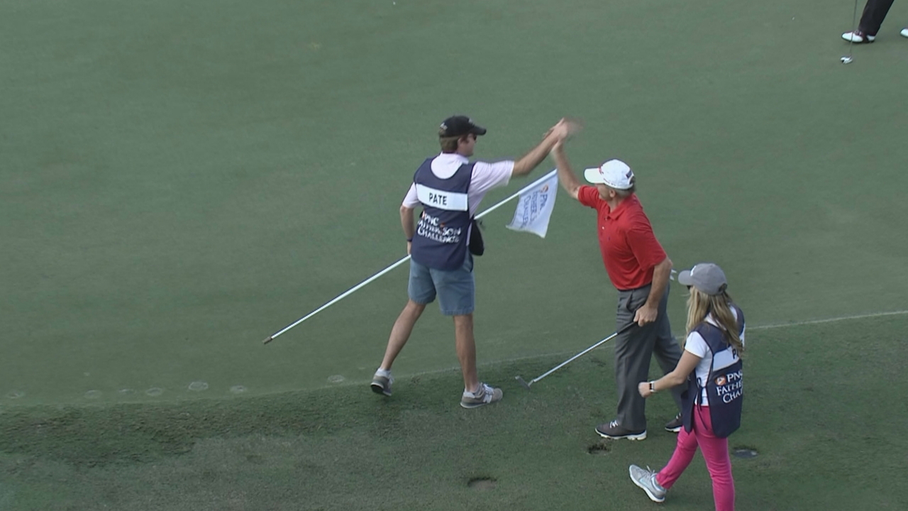 Jerry Pate's long range birdie at PNC Father Son