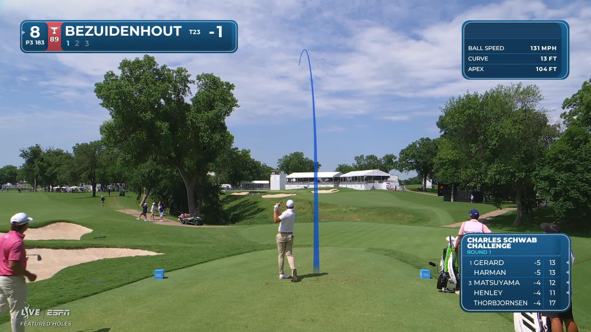 Christiaan Bezuidenhout sinks 26-foot birdie putt at Charles Schwab