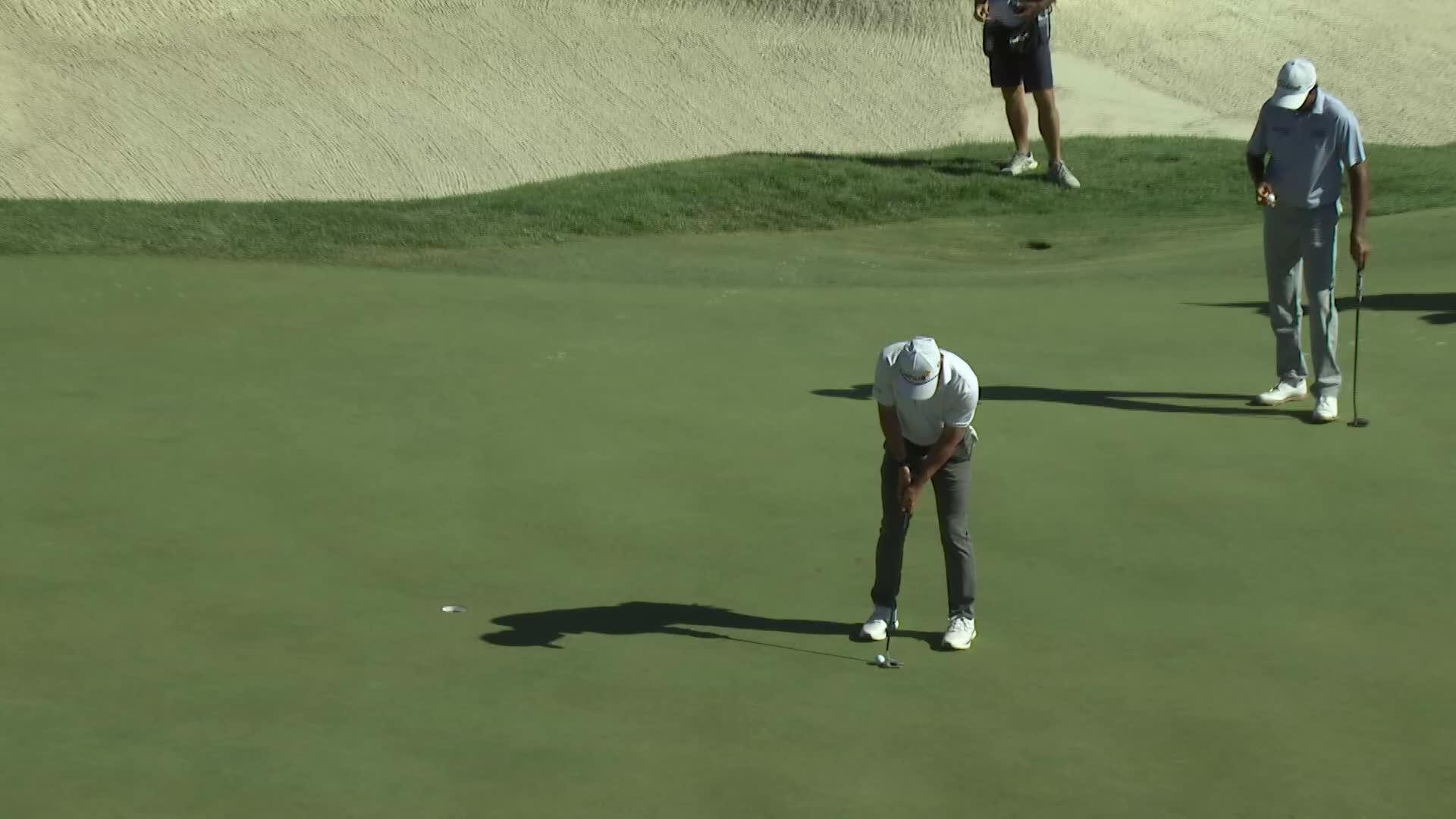 David Ford sinks 6-foot putt for birdie on No. 16 at Bank of Utah