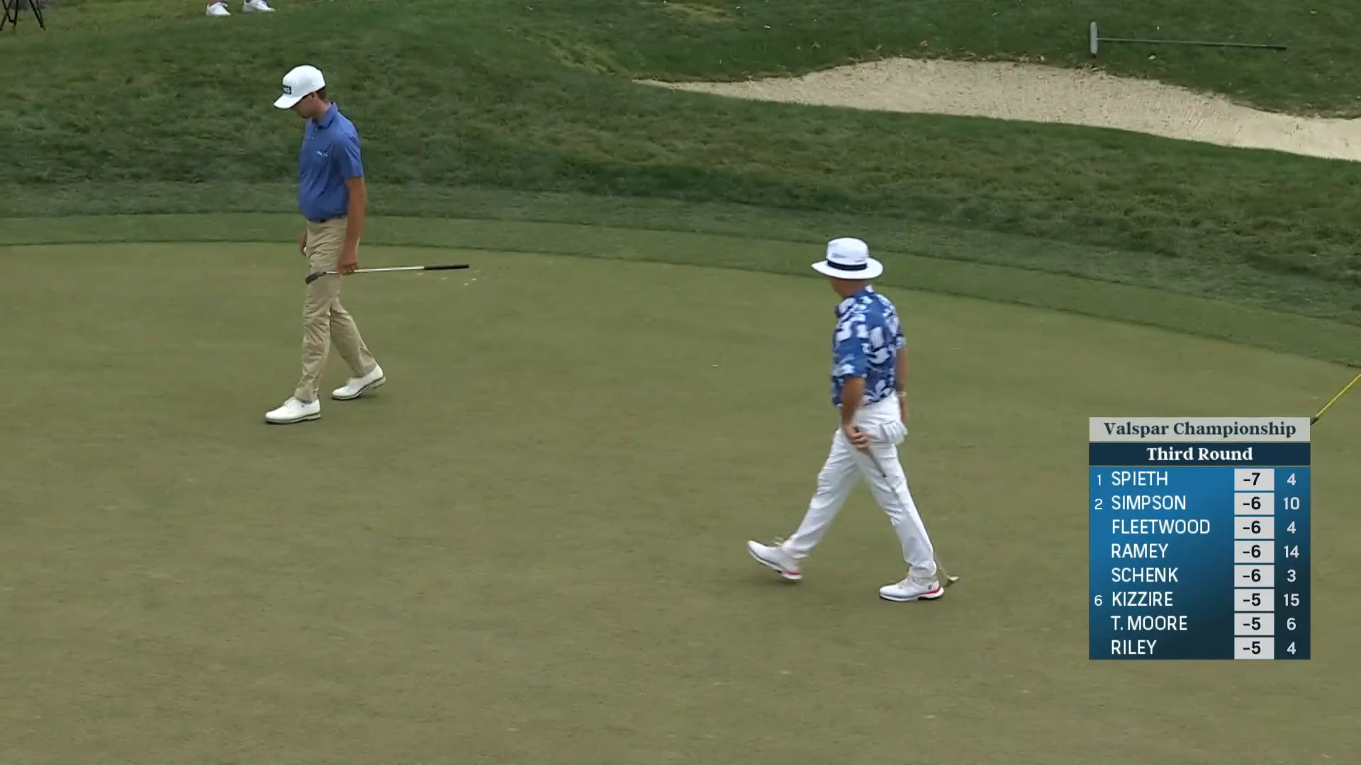 Rory Sabbatini sends in 27-foot birdie putt at Valspar