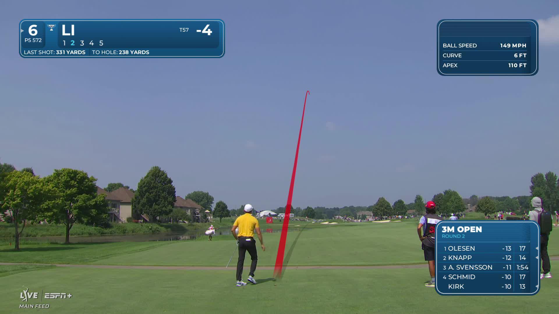 Haotong Li makes birdie on No. 6 at 3M Open