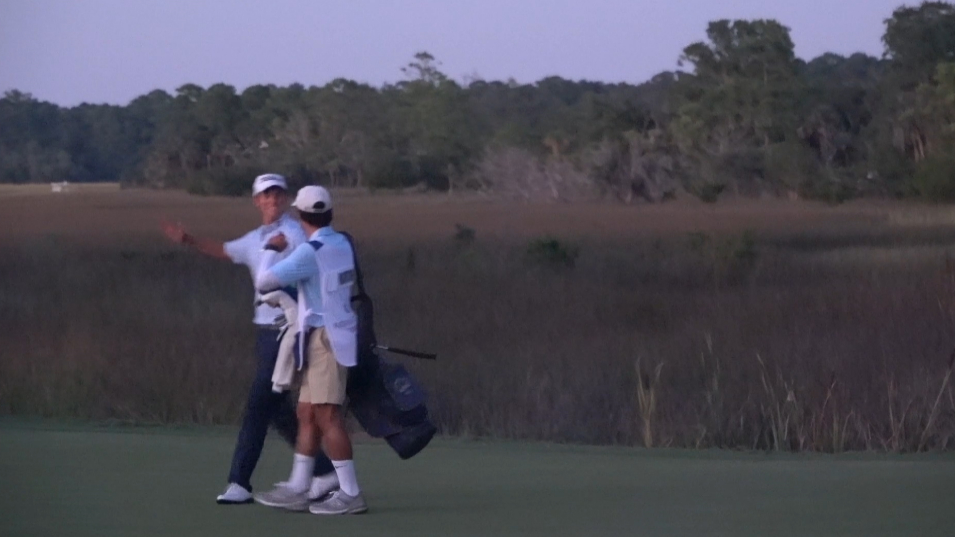 Noah Norton’s hole-out eagle in near-darkness at Savannah Golf Championship