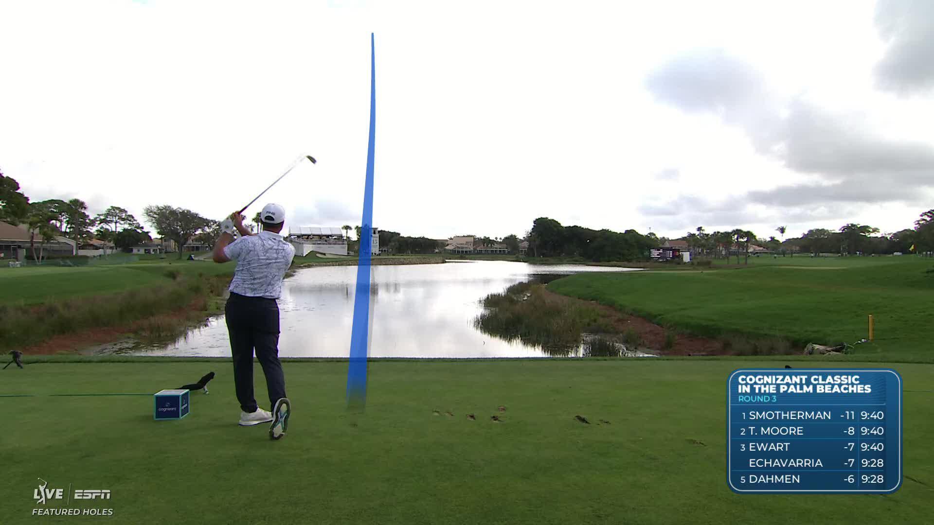 John Parry hits 186-yard drive to 14 feet, sets up birdie on No. 15