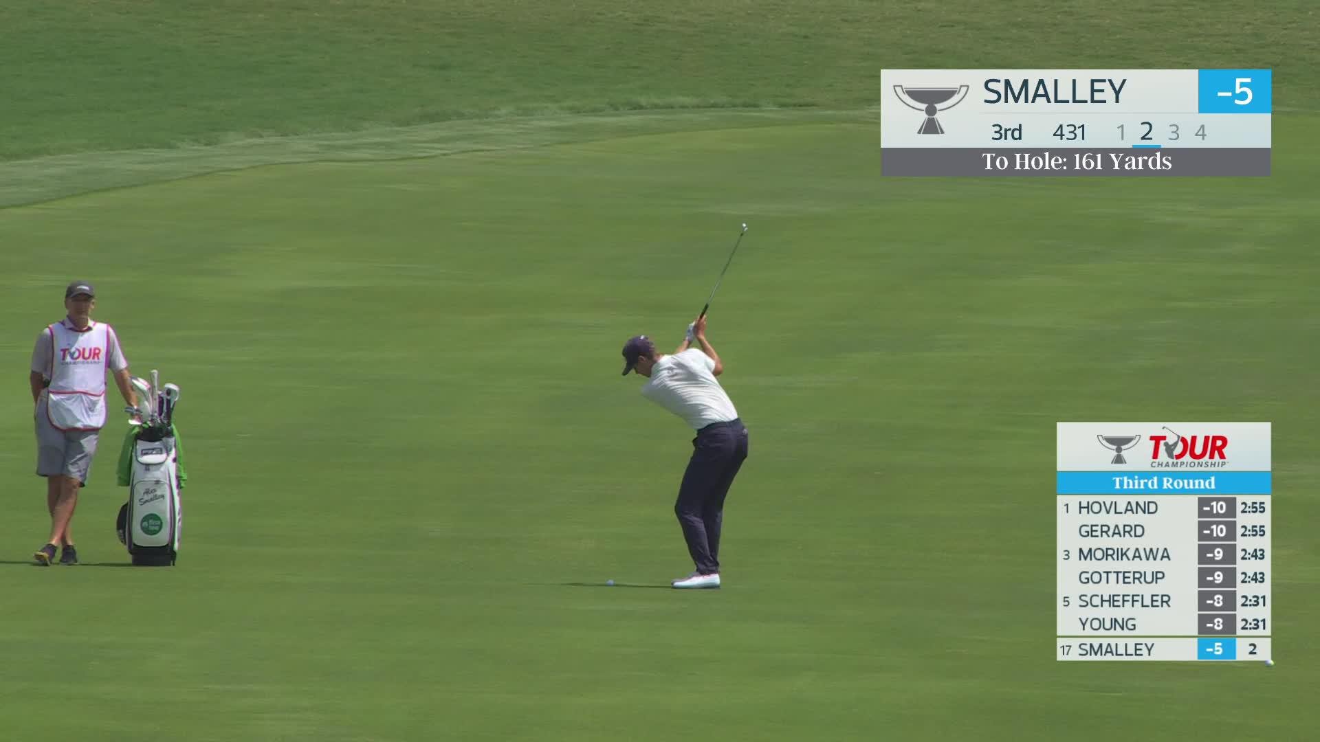Alex Smalley's 158-yard approach sets up birdie on No. 3 at TOUR Championship