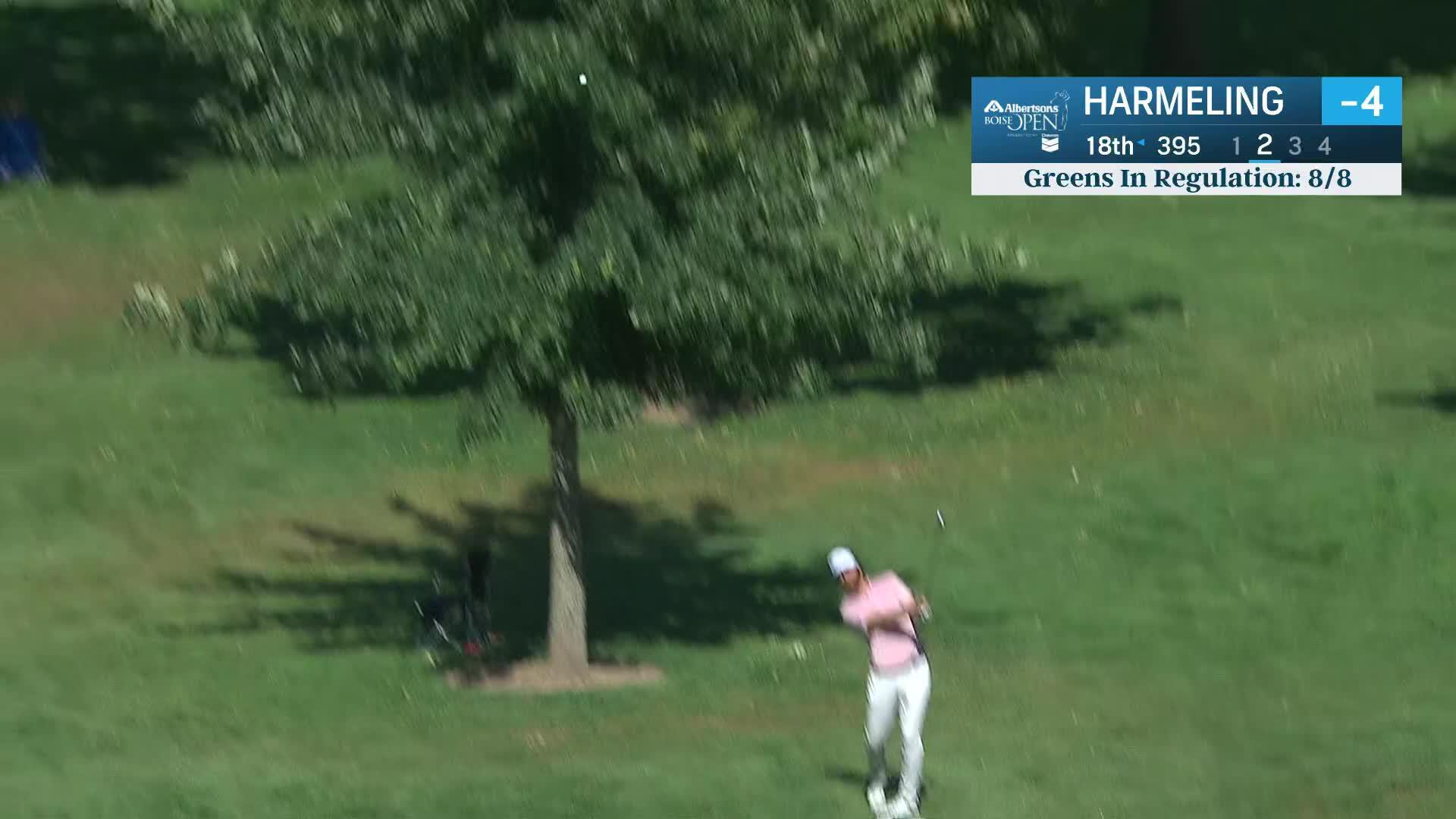 Evan Harmeling dials in second and birdies at Albertsons Boise Open