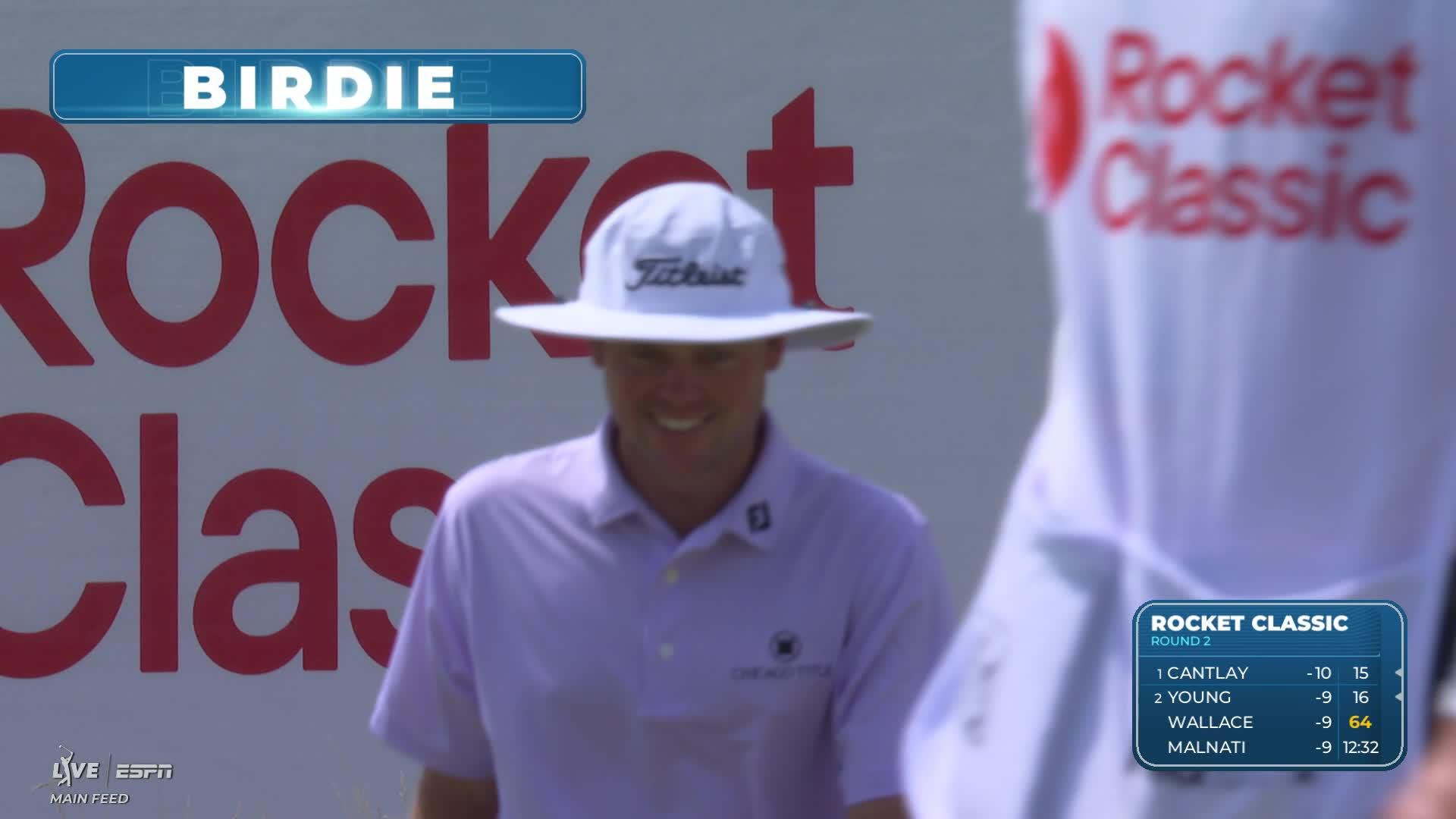 Joe Highsmith sinks 50-foot birdie putt on No. 17 at Rocket Classic