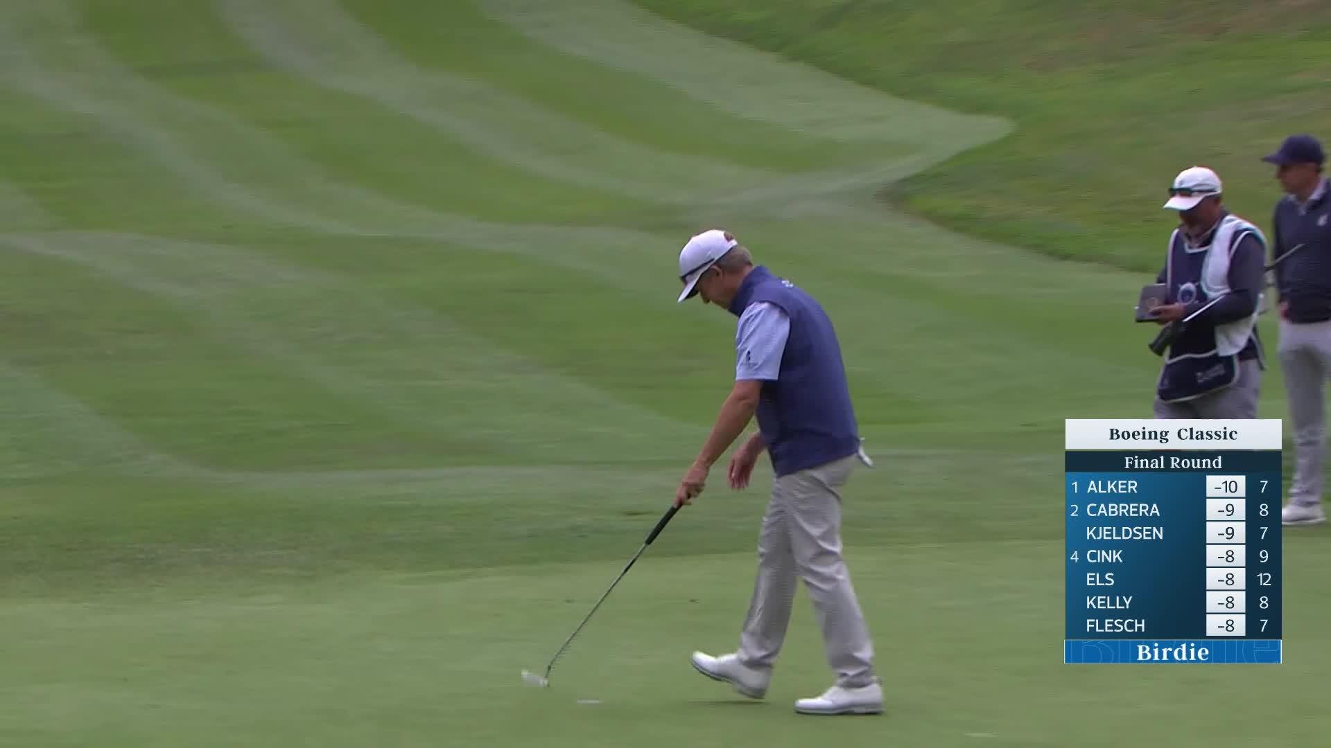 David Toms makes birdie on No. 11 at Boeing Classic
