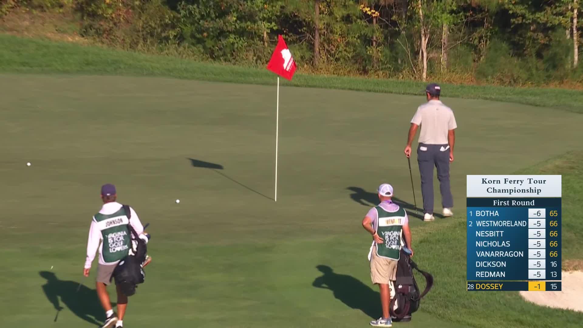 Cooper Dossey makes birdie on No. 16 at Korn Ferry Tour Champ