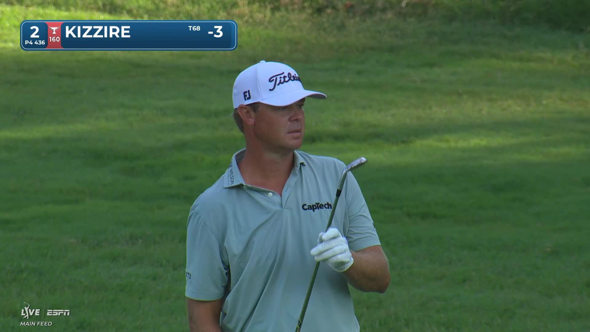 Patton Kizzire's 166-yard approach sets up birdie on No. 2 at Wyndham