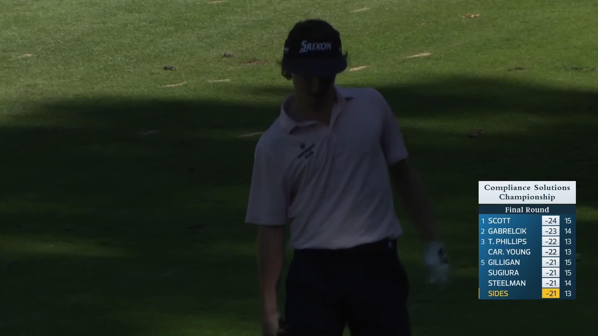 William Sides makes birdie on No. 14 at Compliance Solutions