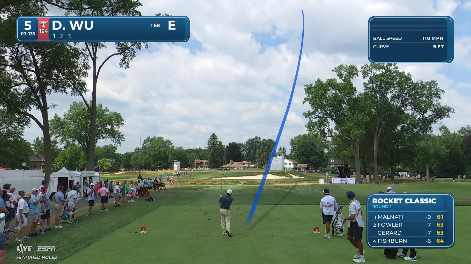 Dylan Wu sinks 17-foot birdie putt on No. 5 at Rocket Classic