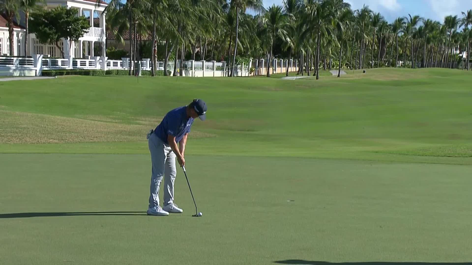 Cooper Dossey makes birdie on No. 15 at Bahamas Classic Atlantis