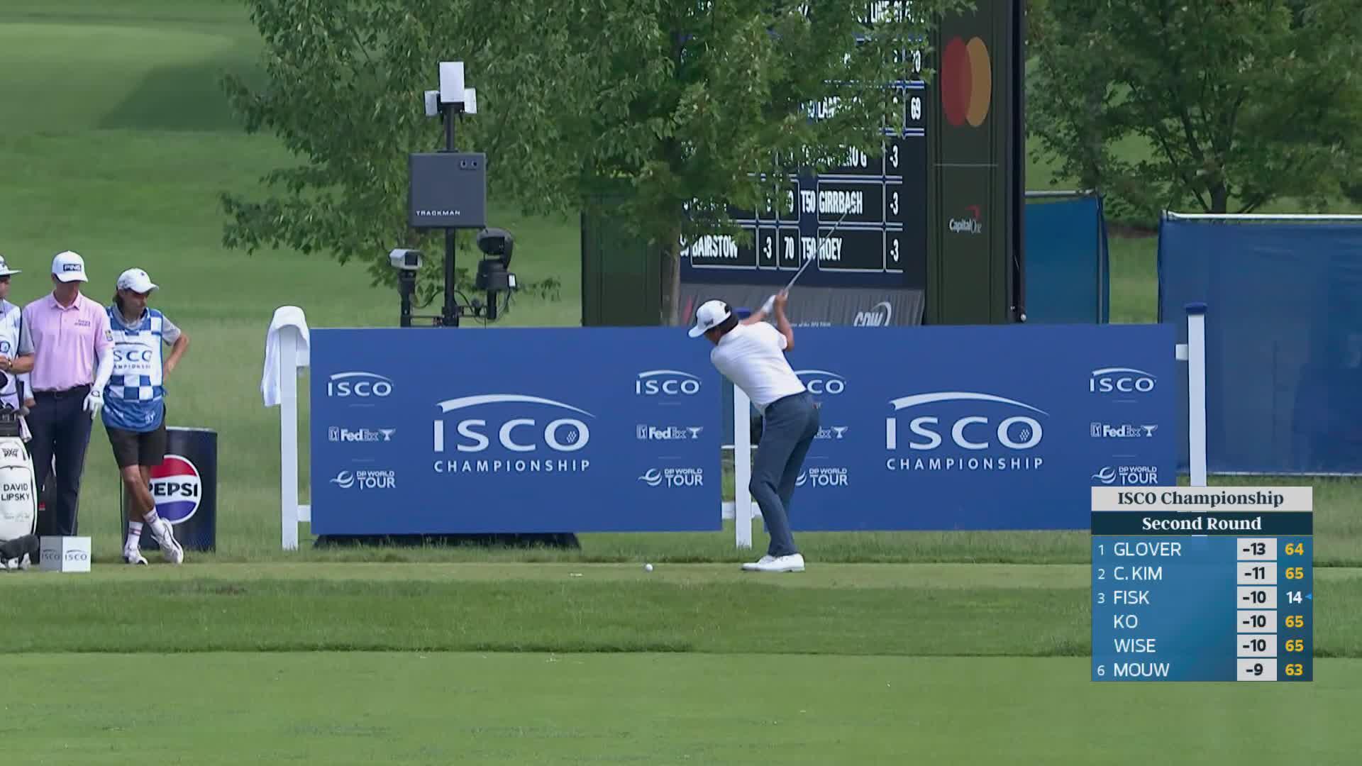 David Lipsky sinks 23-foot birdie putt on No. 17 at ISCO Championship
