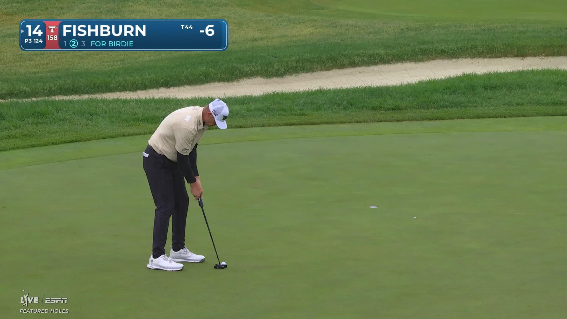 Patrick Fishburn makes birdie on No. 14 at RBC Canadian