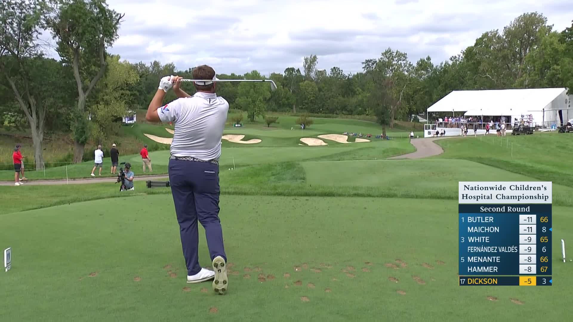Taylor Dickson makes birdie on No. 13 at Nationwide Children's