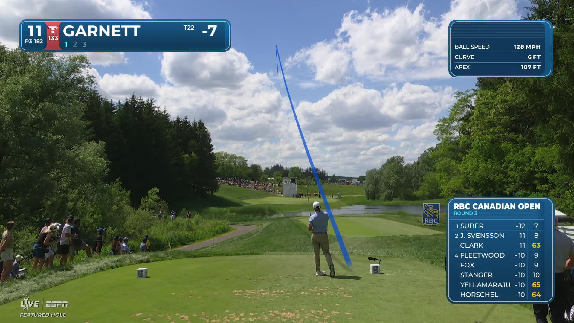 Brice Garnett makes birdie on No. 11 at RBC Canadian