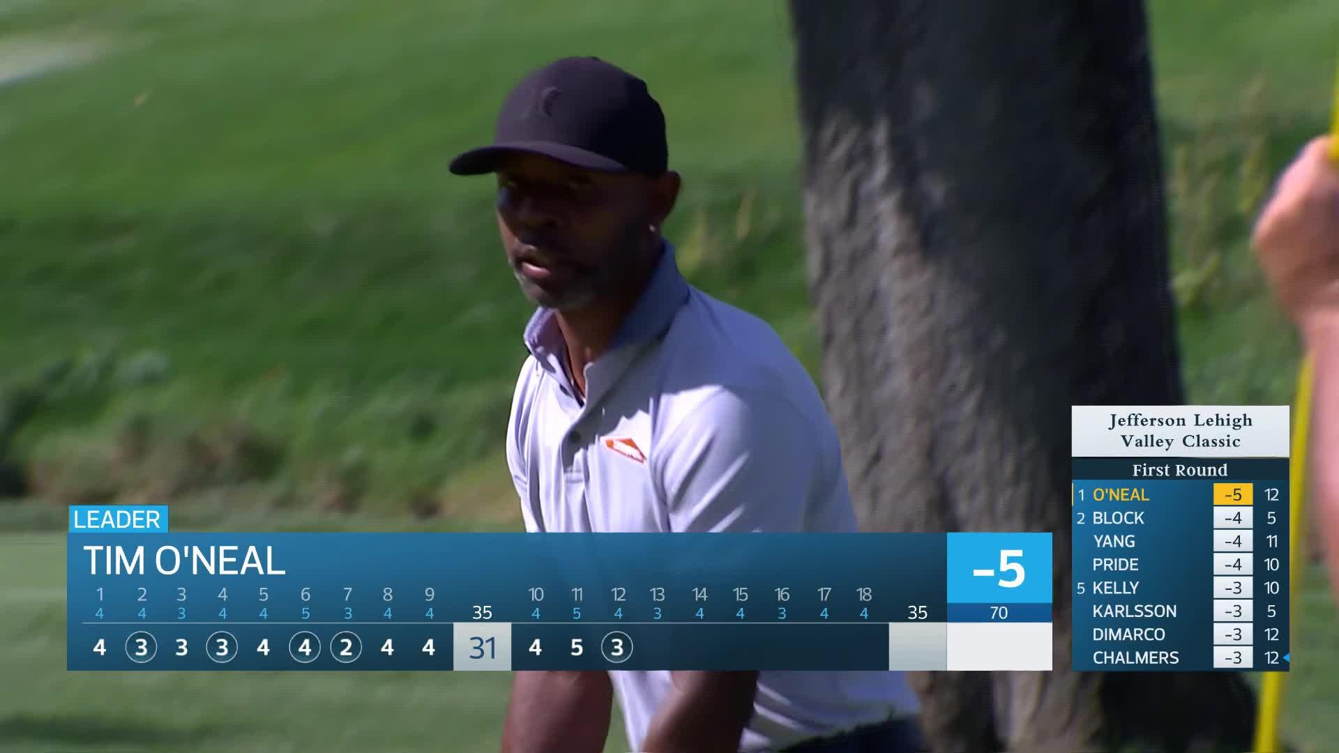Timothy O'Neal makes birdie on No. 12 at Jefferson Lehigh Valley Classic