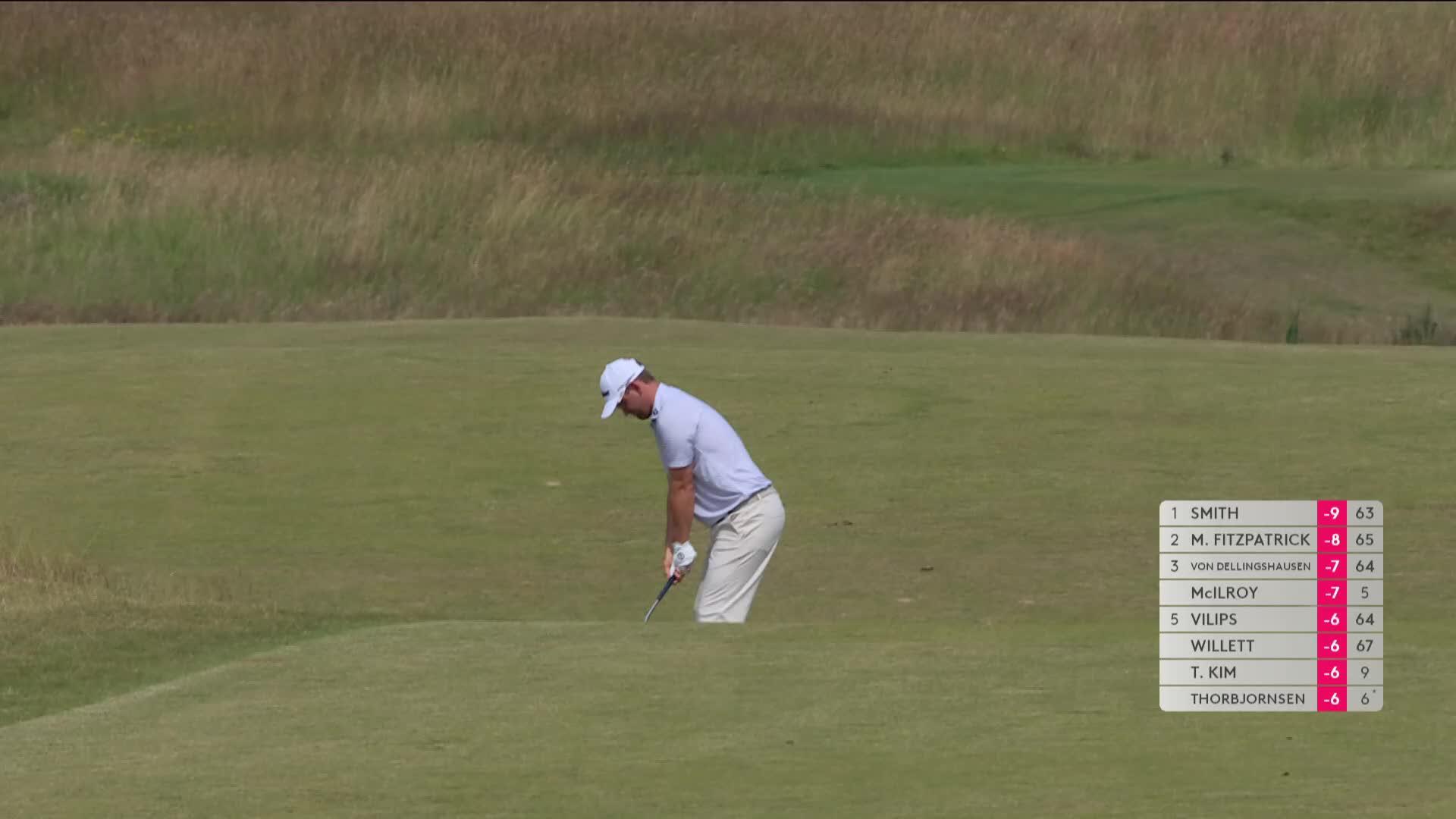 Bernd Wiesberger drains 19-foot birdie putt on No. 8 at Genesis Scottish Open