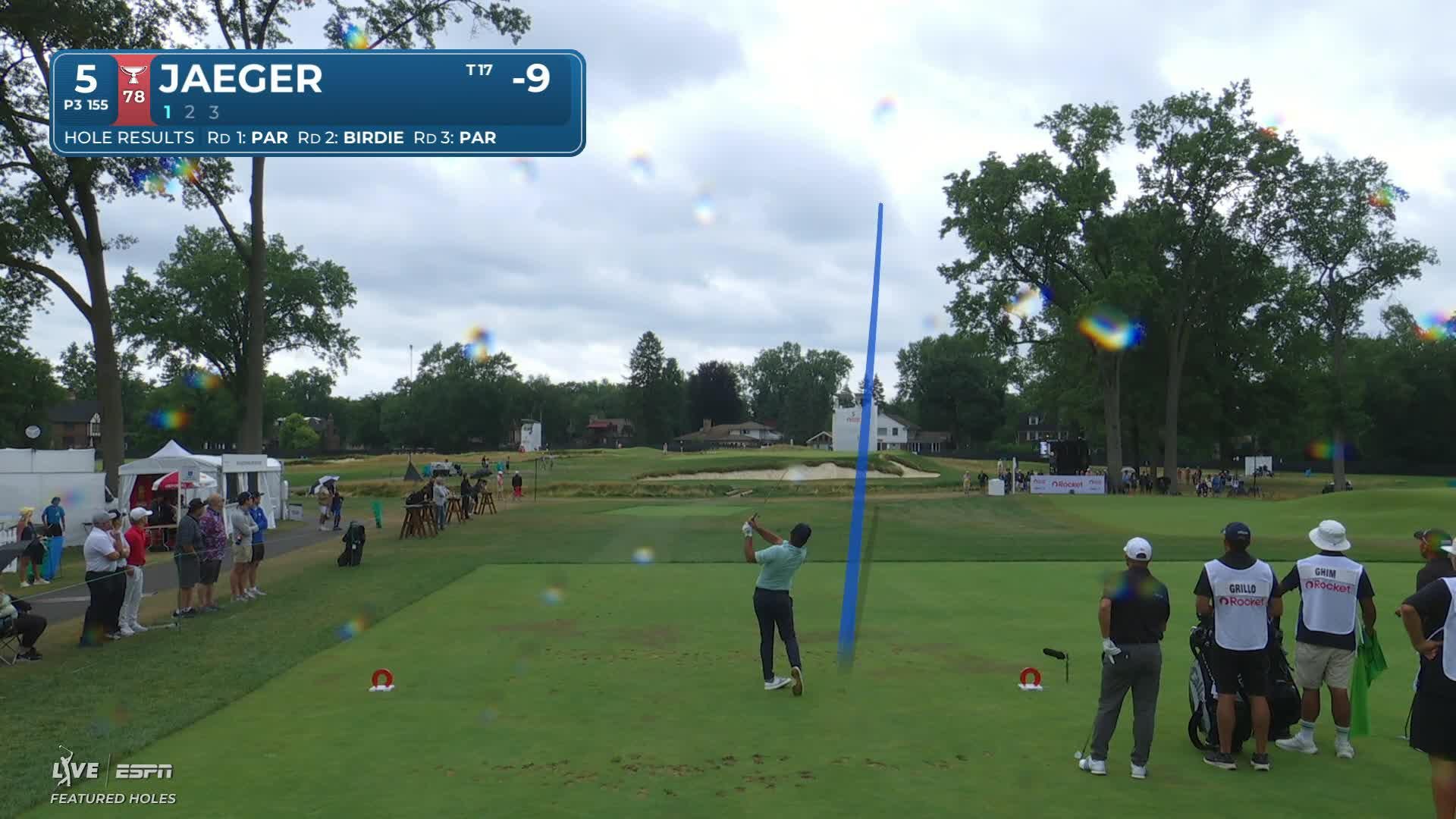 Stephan Jaeger hits tee shot to 7 feet, sets up birdie on No. 5 at Rocket Classic