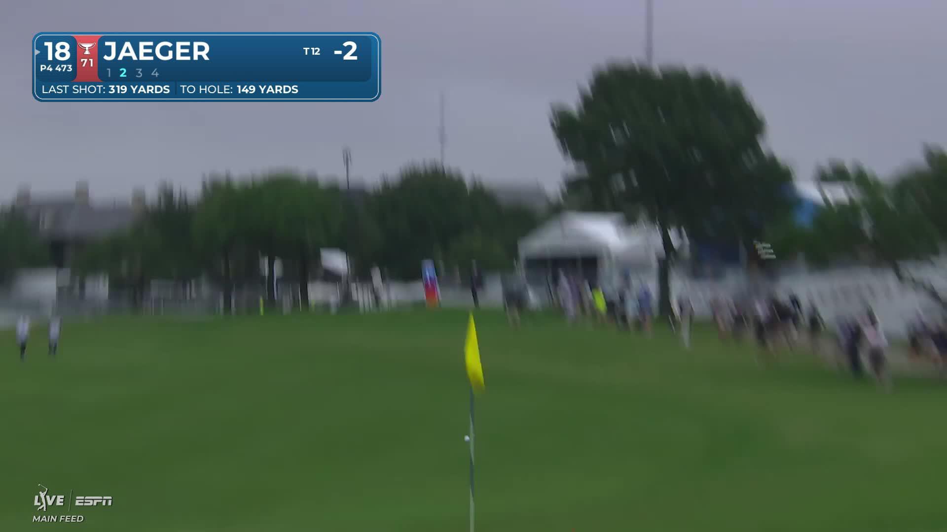 Stephan Jaeger makes birdie on No. 18 at THE CJ CUP