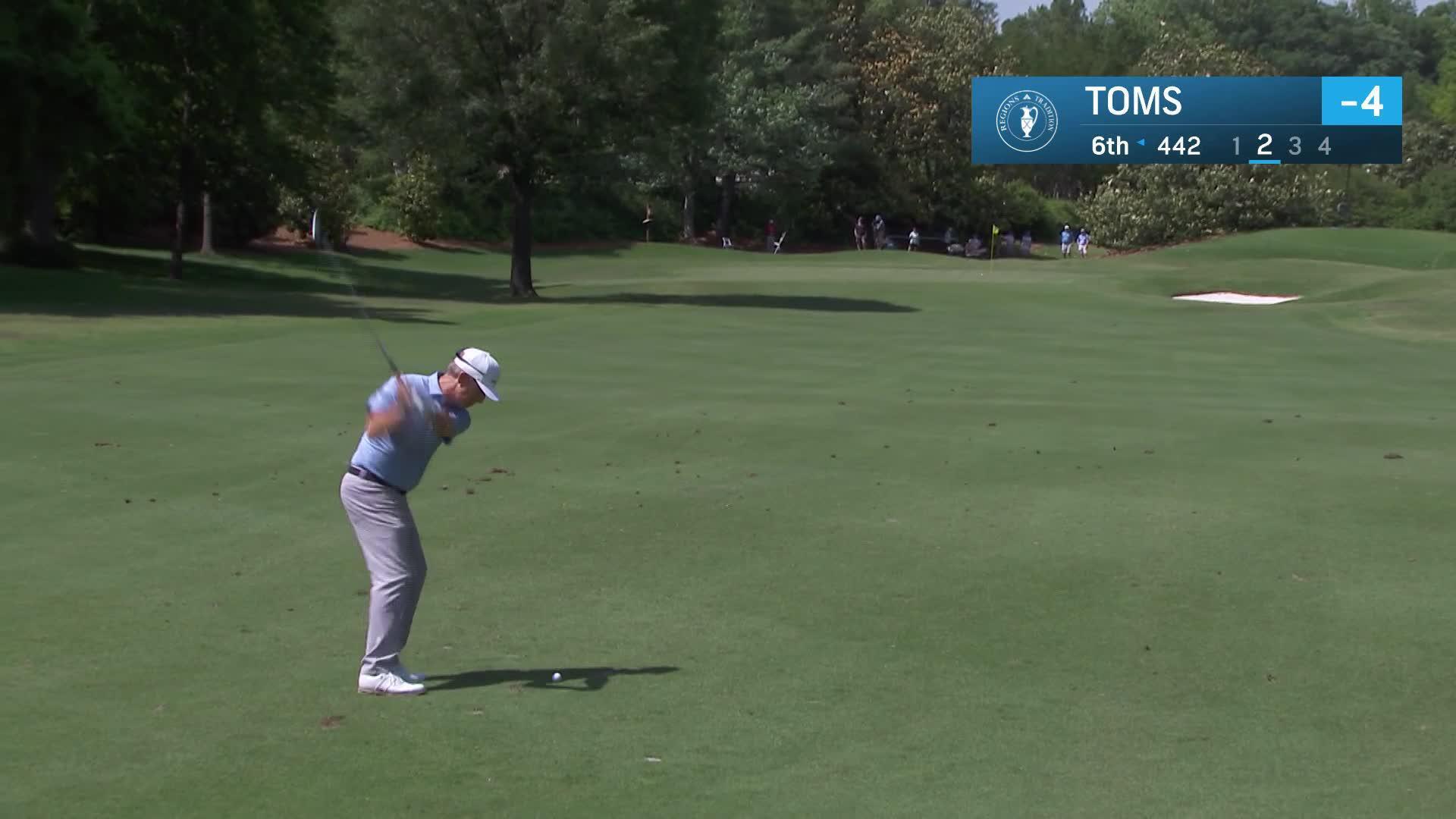 David Toms makes birdie on No. 6 at Regions Tradition