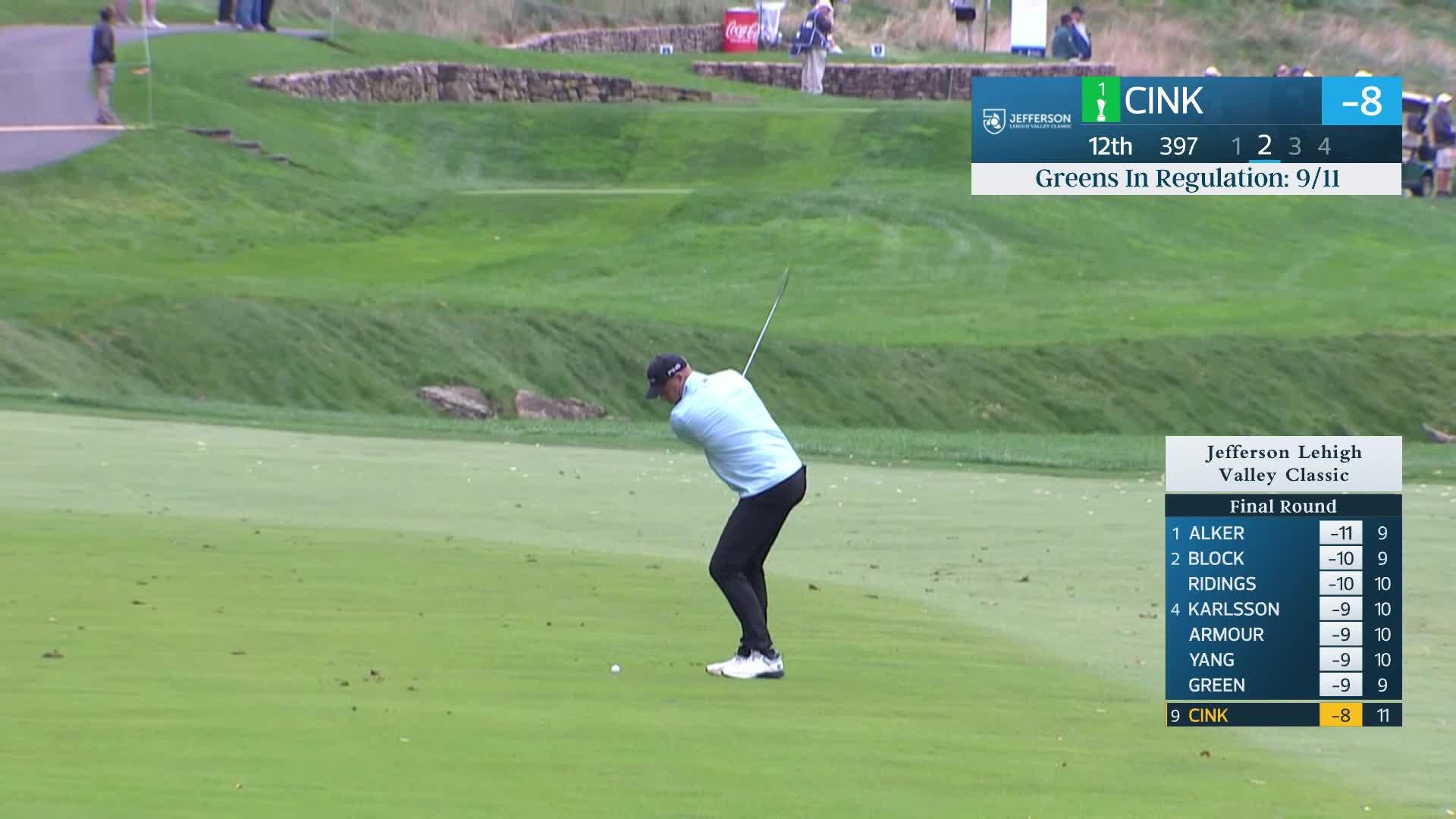 Stewart Cink makes birdie on No. 12 at Jefferson Lehigh Valley Classic