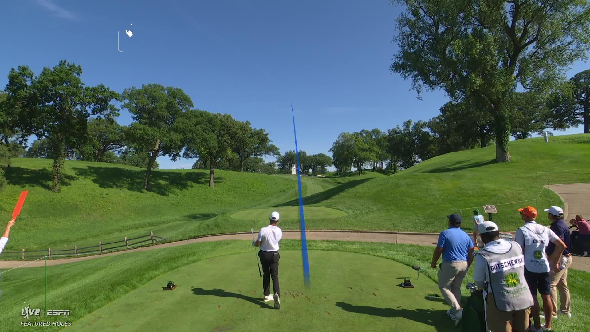 Chandler Blanchet hits tee shot to 6 feet, sets up birdie on No. 3 at John Deere