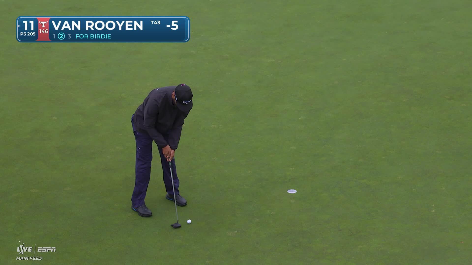 Erik van Rooyen hits tee shot to 4 feet, sets up birdie on No. 11 at RBC Canadian