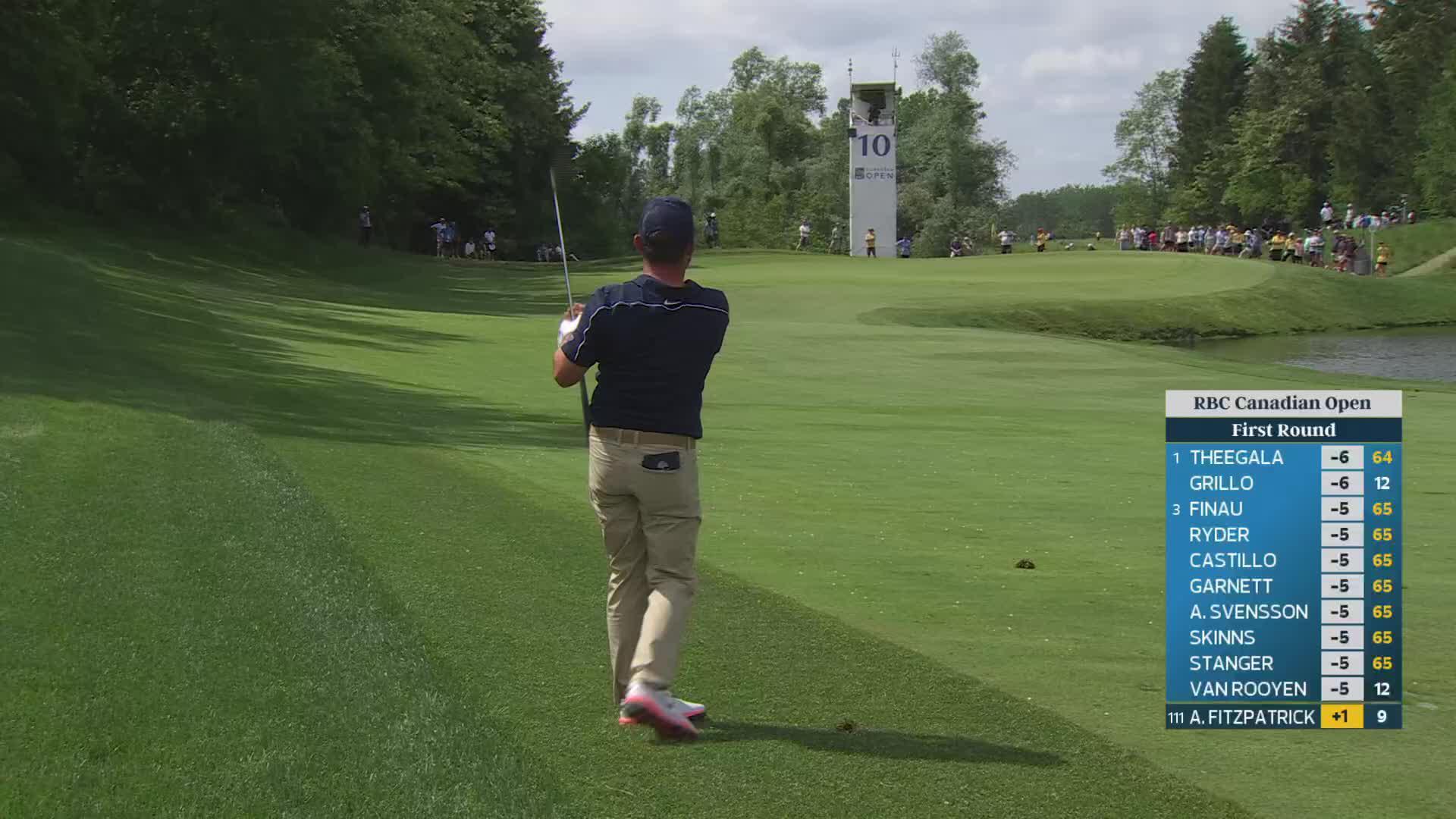 Alex Fitzpatrick gets up-and-down from 115 yards for birdie on No. 10 at RBC Canadian