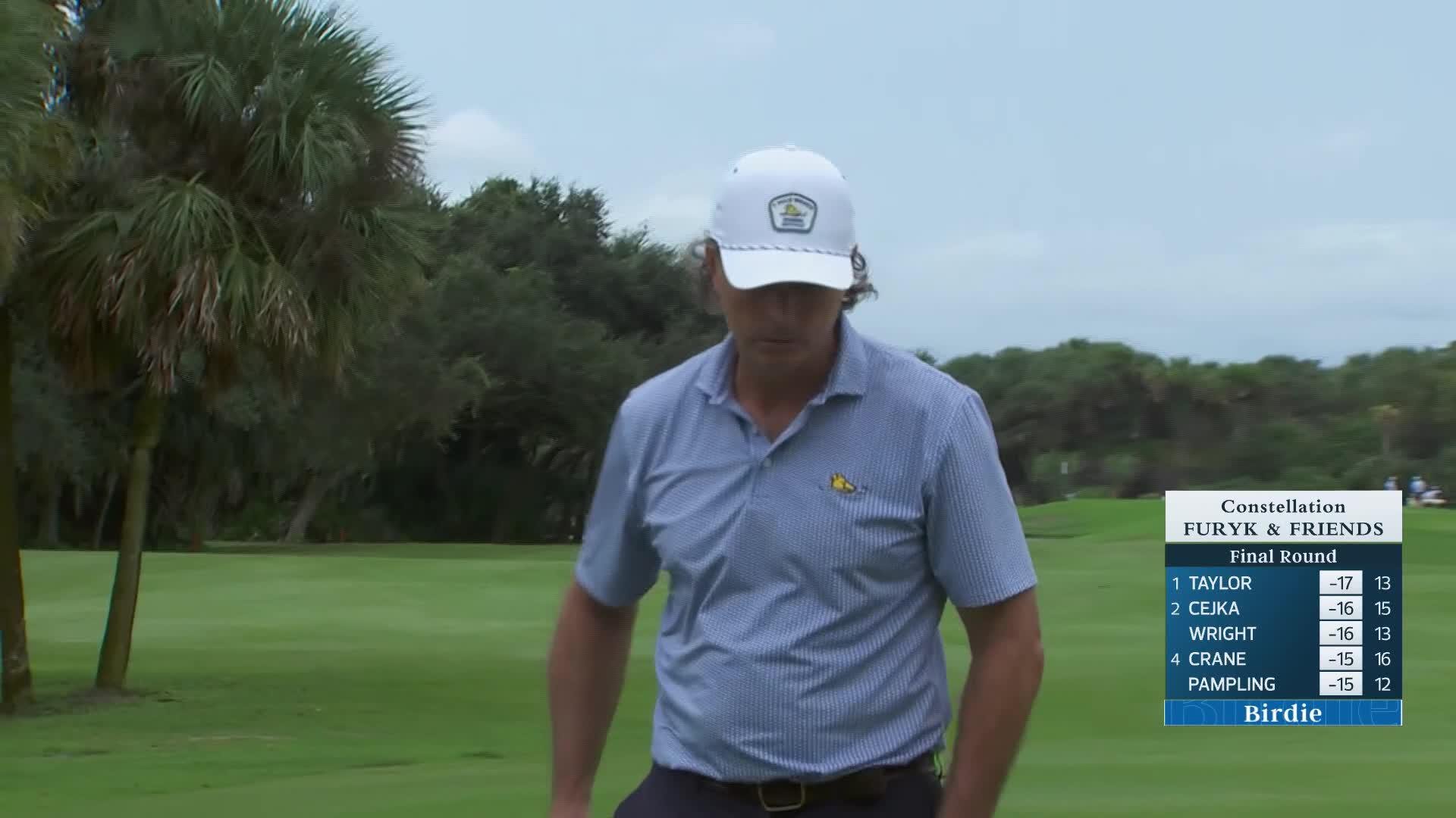 Mathew Goggin makes birdie on No. 13 at Constellation FURYK & FRIENDS