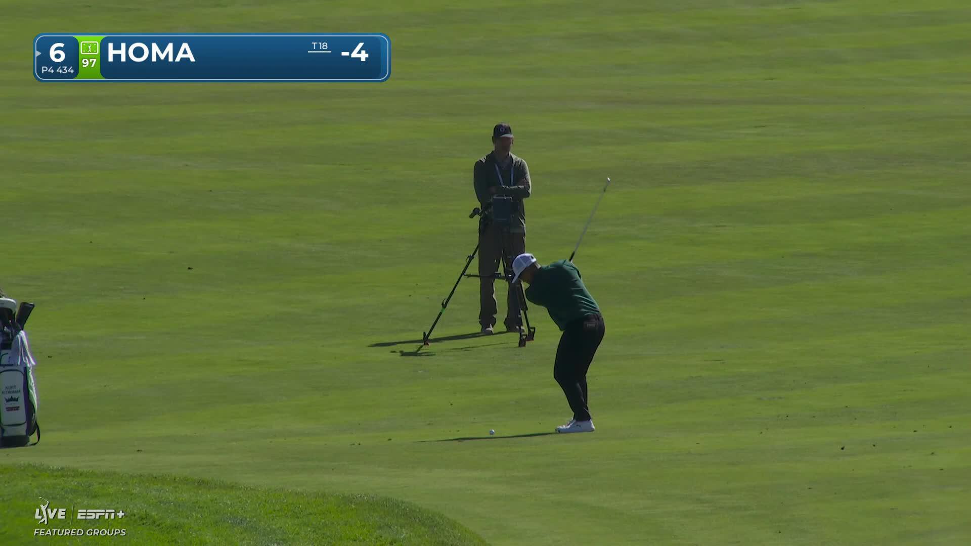 Kurt Kitayama hits 141-yard approach to 5 feet, sets up birdie on No. 6 at Bank of Utah