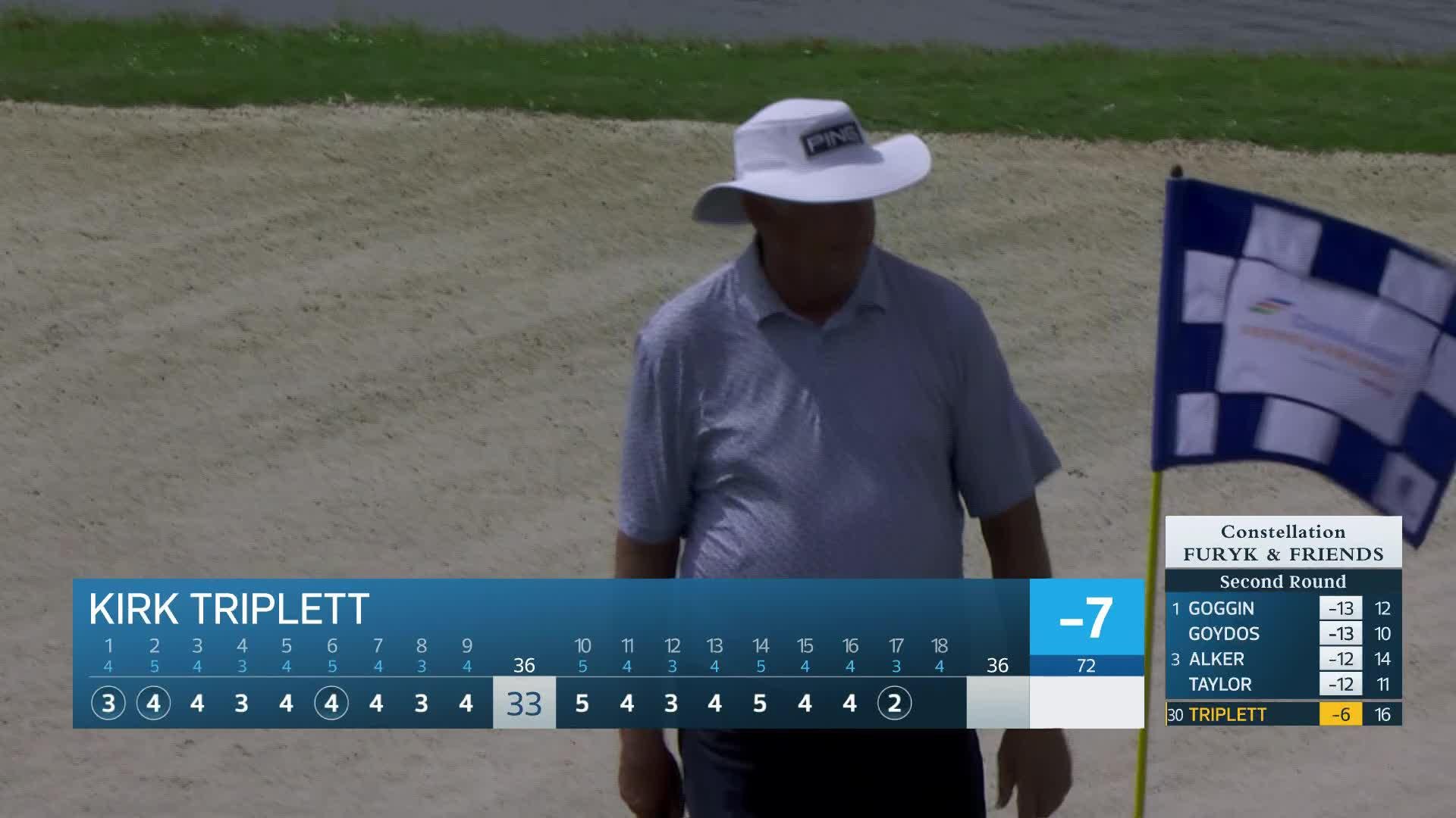 Kirk Triplett makes birdie on No. 17 at Constellation FURYK & FRIENDS