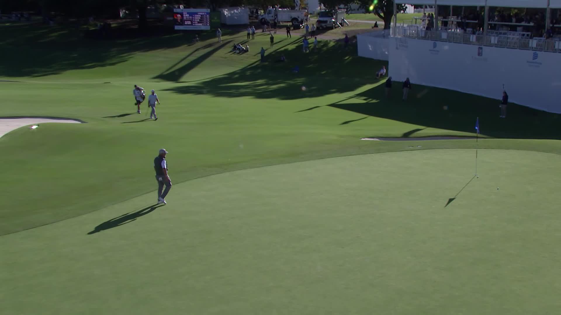 Alex Cejka makes birdie on No. 18 at Dominion Energy Charity Classic