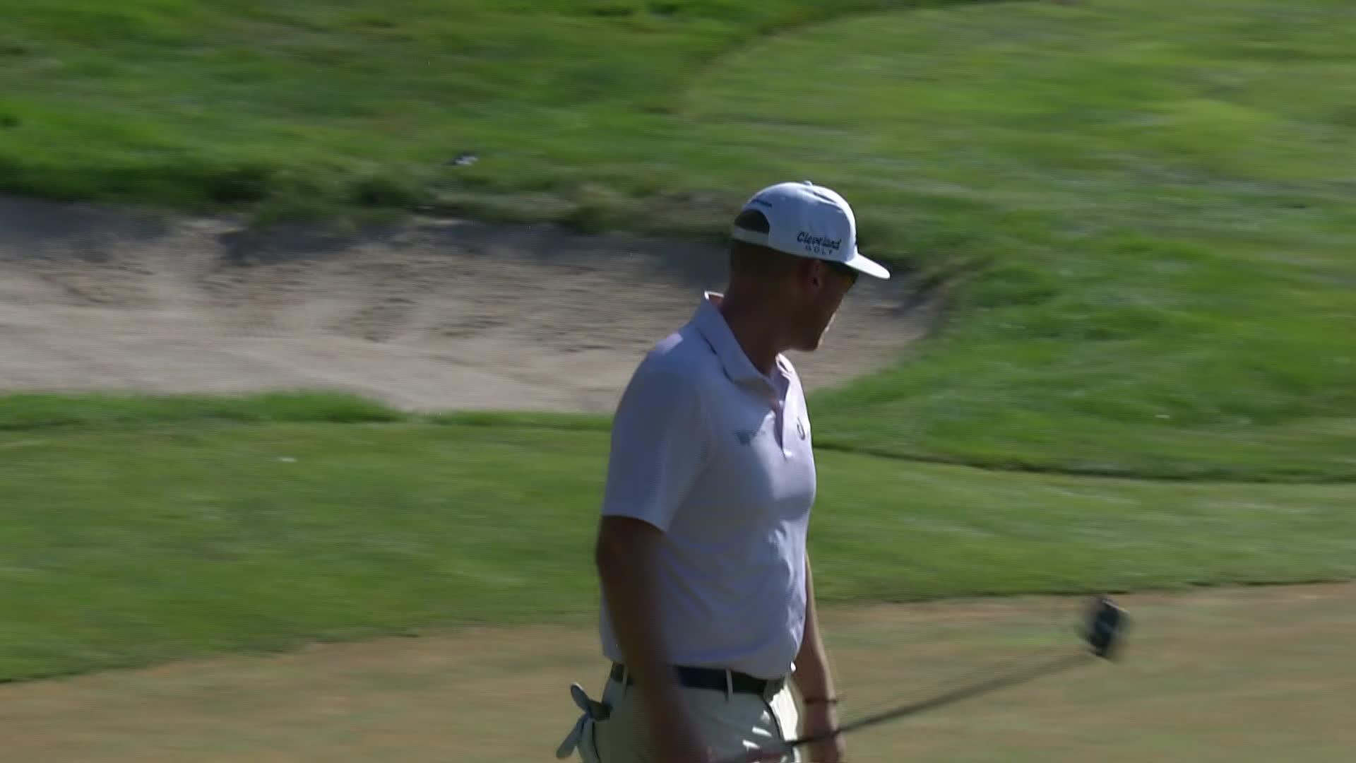 Ian Holt makes birdie on No. 16 at Utah Championship