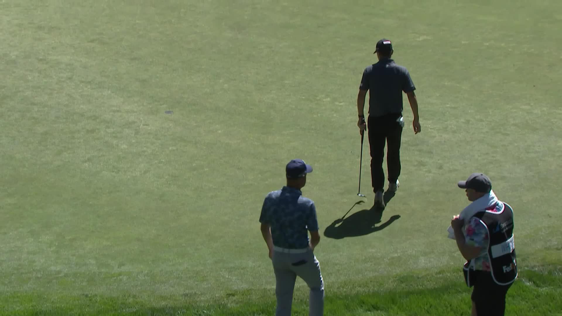 Jason Scrivener makes birdie on No. 11 at Barracuda