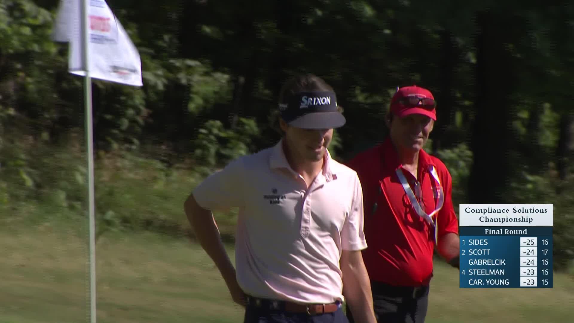 William Sides makes birdie on No. 16 at Compliance Solutions