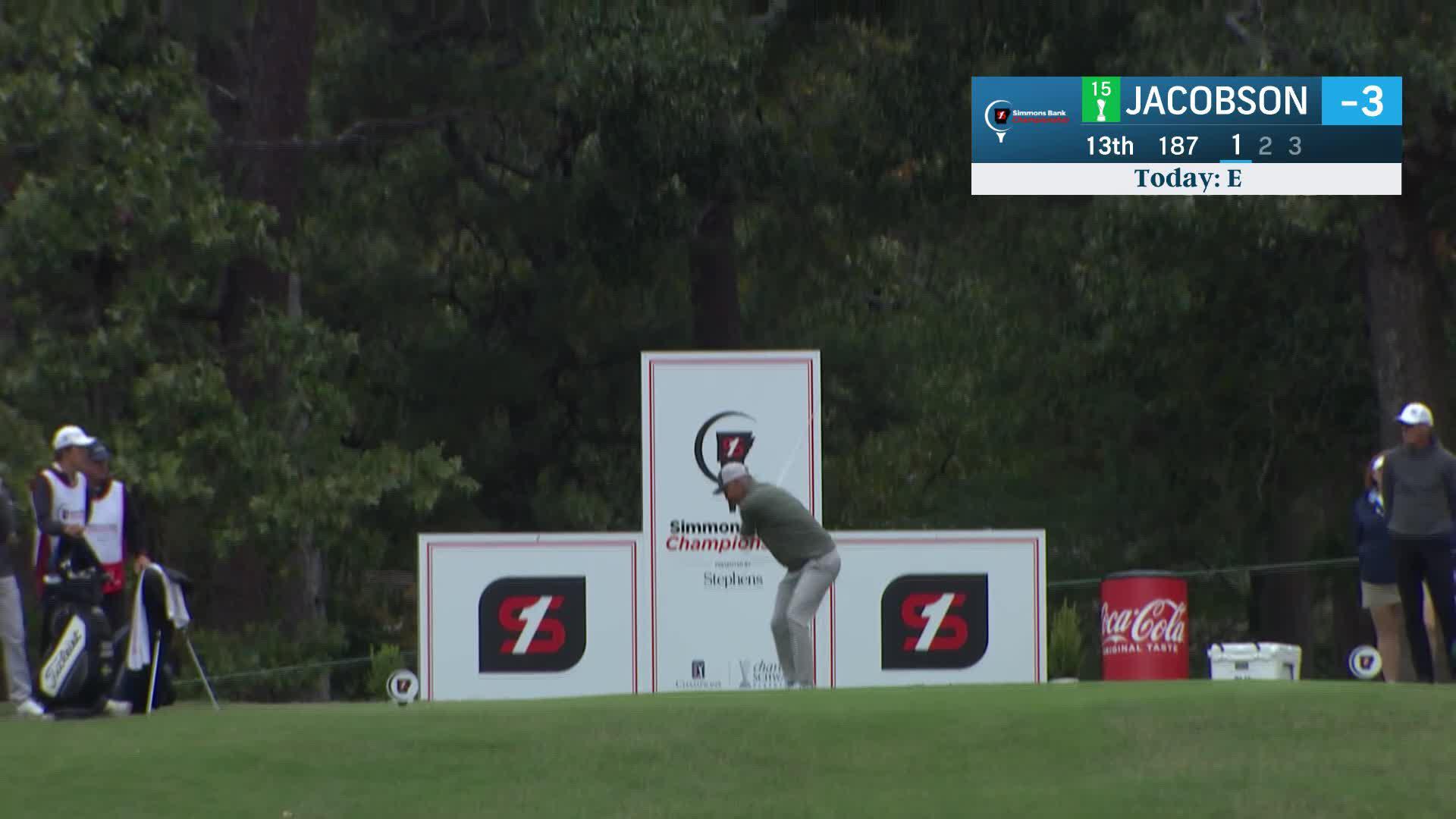 Freddie Jacobson makes birdie on No. 13 at Simmons Bank Championship