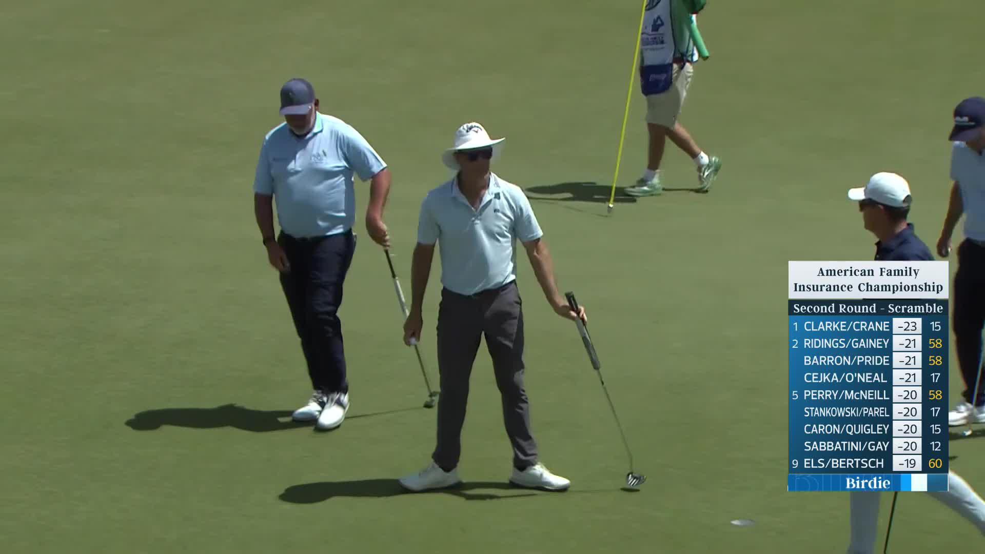 Team Wright/Appleby makes birdie on No. 16 at American Family Insurance Championship