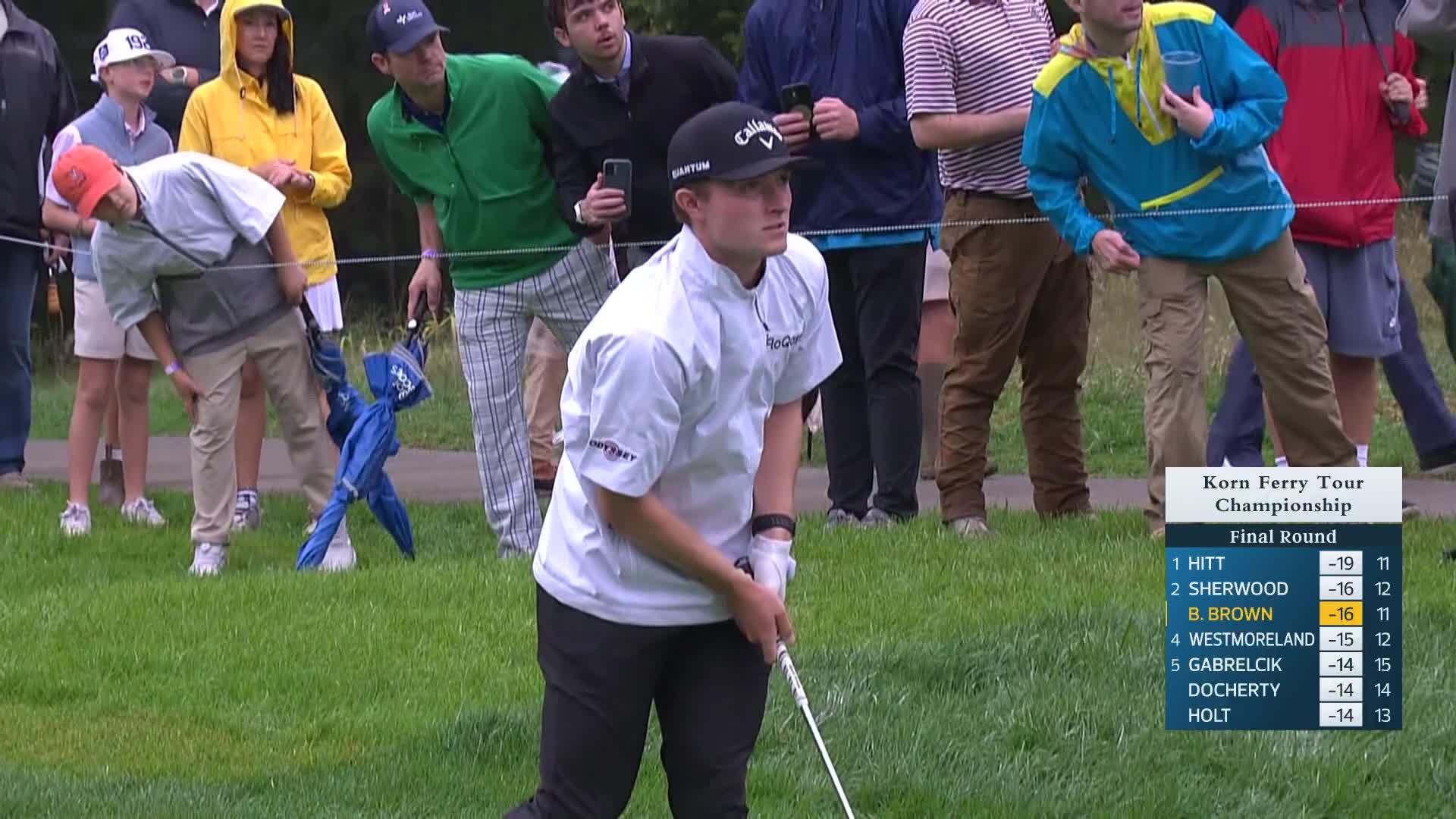 Blades Brown makes birdie on No. 12 at Korn Ferry Tour Champ